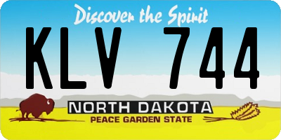 ND license plate KLV744