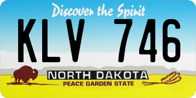 ND license plate KLV746