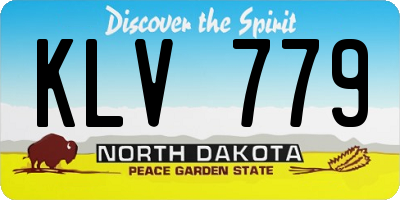 ND license plate KLV779