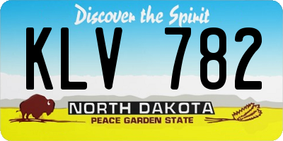 ND license plate KLV782