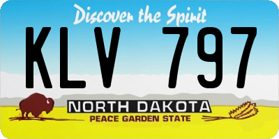 ND license plate KLV797