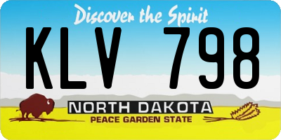 ND license plate KLV798