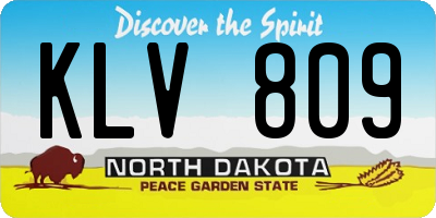 ND license plate KLV809