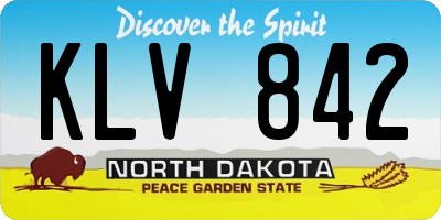 ND license plate KLV842