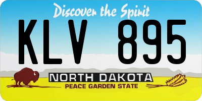 ND license plate KLV895