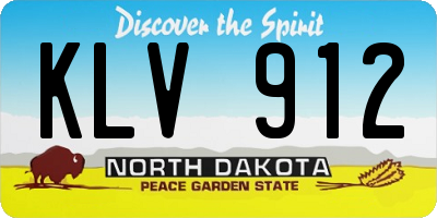 ND license plate KLV912