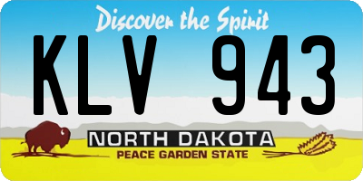 ND license plate KLV943