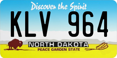 ND license plate KLV964