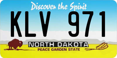 ND license plate KLV971