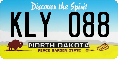 ND license plate KLY088