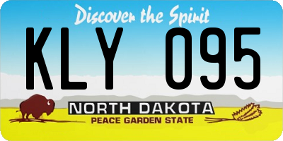 ND license plate KLY095