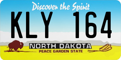 ND license plate KLY164