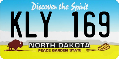 ND license plate KLY169