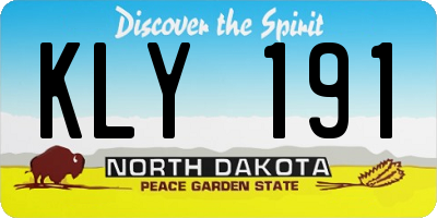 ND license plate KLY191