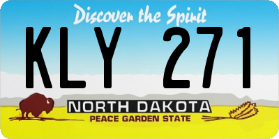 ND license plate KLY271