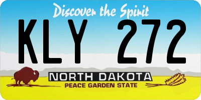 ND license plate KLY272