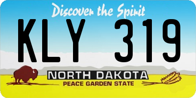 ND license plate KLY319