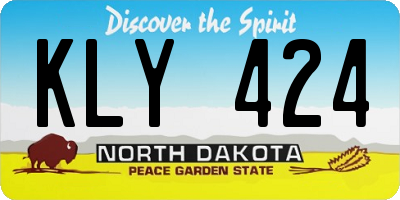 ND license plate KLY424