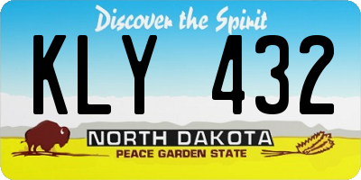 ND license plate KLY432