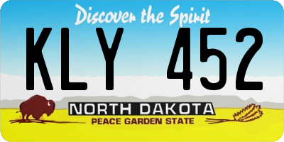 ND license plate KLY452