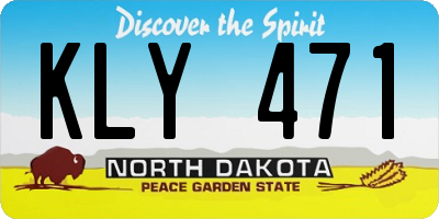 ND license plate KLY471