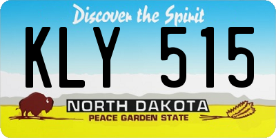ND license plate KLY515