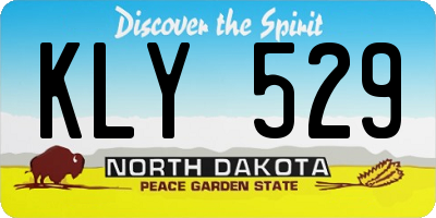 ND license plate KLY529