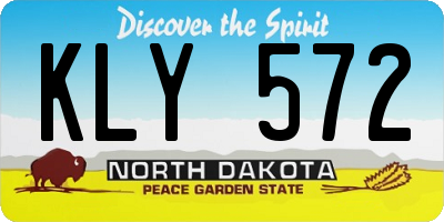ND license plate KLY572