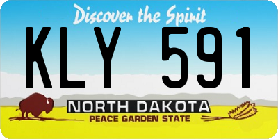 ND license plate KLY591