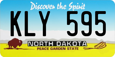 ND license plate KLY595
