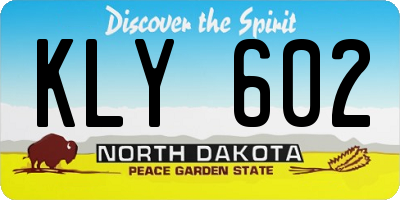ND license plate KLY602
