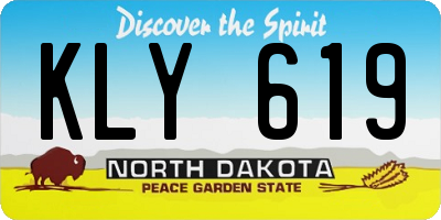 ND license plate KLY619