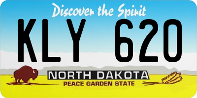 ND license plate KLY620