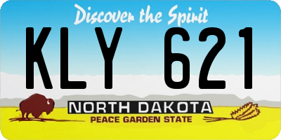 ND license plate KLY621