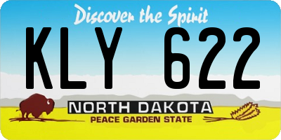 ND license plate KLY622