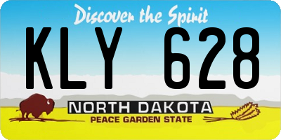 ND license plate KLY628