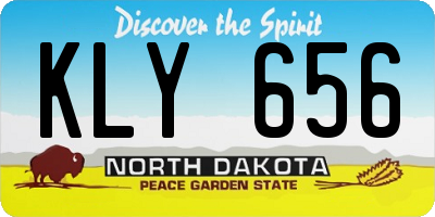 ND license plate KLY656