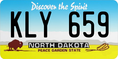 ND license plate KLY659
