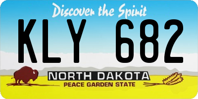 ND license plate KLY682