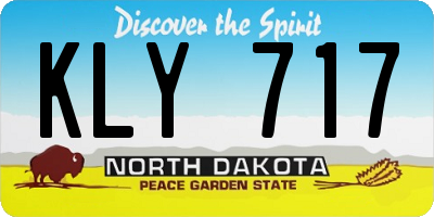 ND license plate KLY717