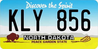 ND license plate KLY856