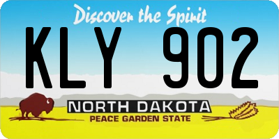 ND license plate KLY902