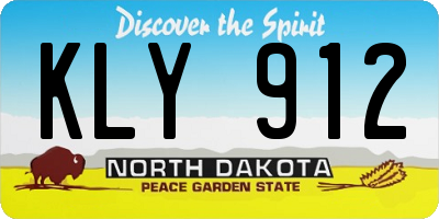 ND license plate KLY912