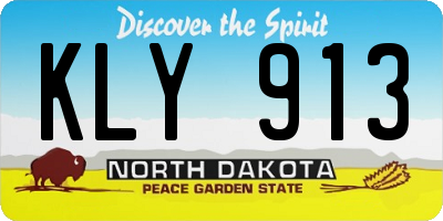 ND license plate KLY913