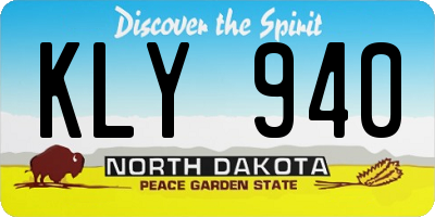 ND license plate KLY940