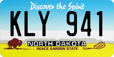 ND license plate KLY941