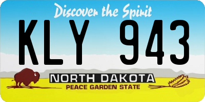 ND license plate KLY943