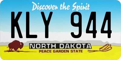 ND license plate KLY944