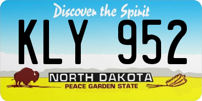 ND license plate KLY952