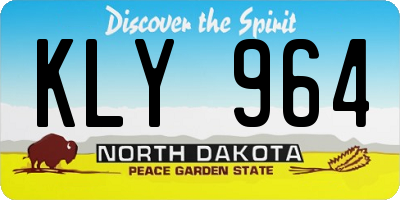 ND license plate KLY964